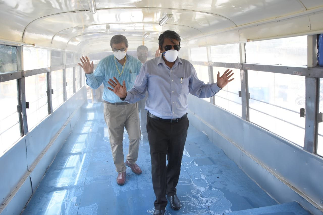 'Sanitizer bus' for medics, cops 1 IMG-20200412-WA0012