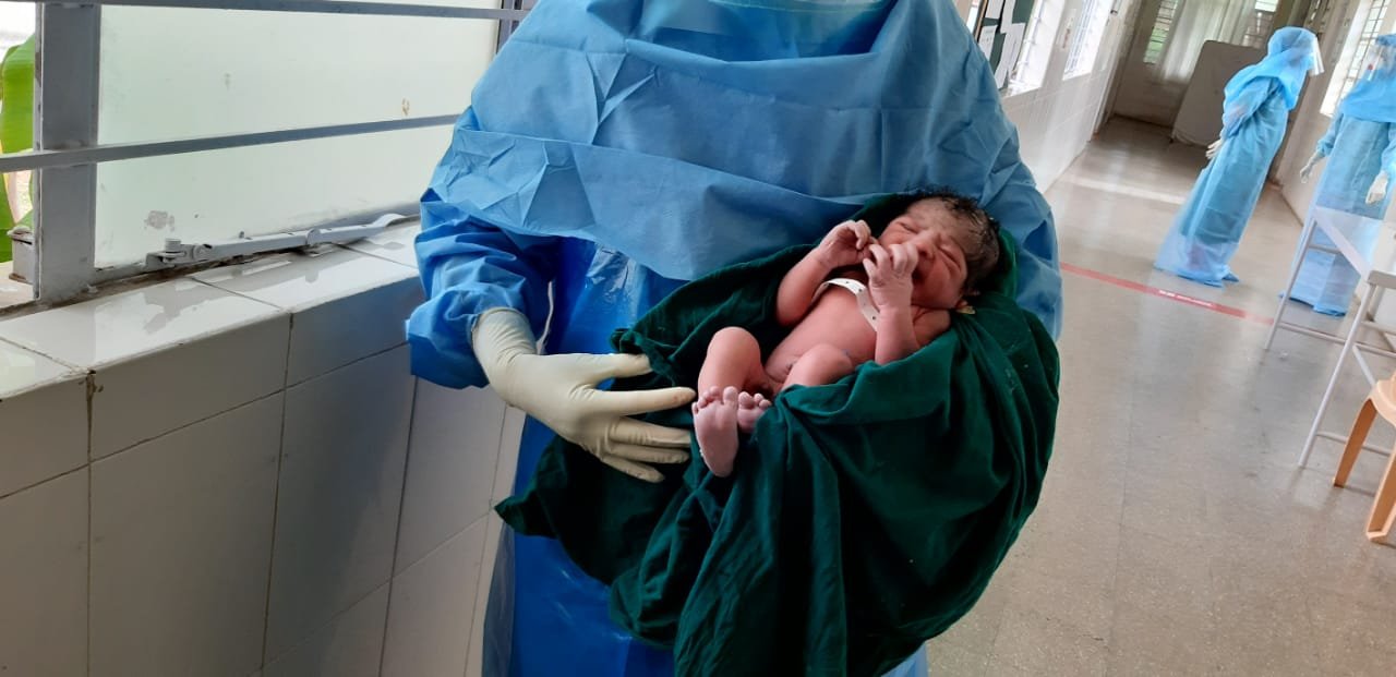 Covid19 positive woman gave birth to baby boy in Mysuru