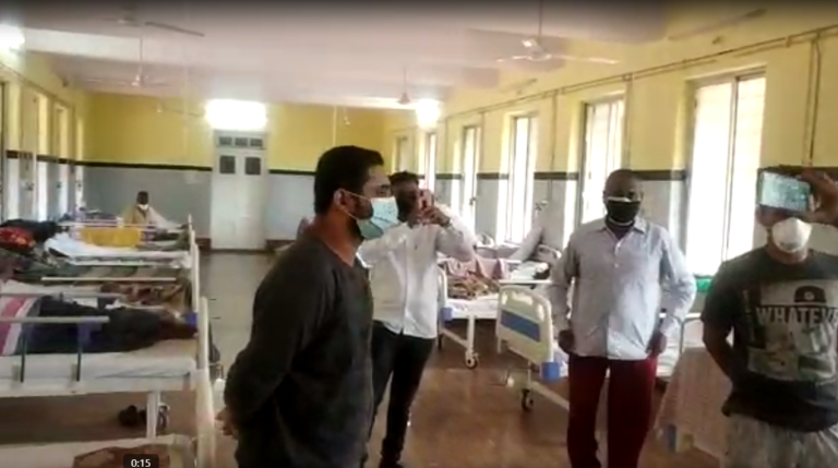 Cops at Rajiv Gandhi Hospital complaining about poor facility