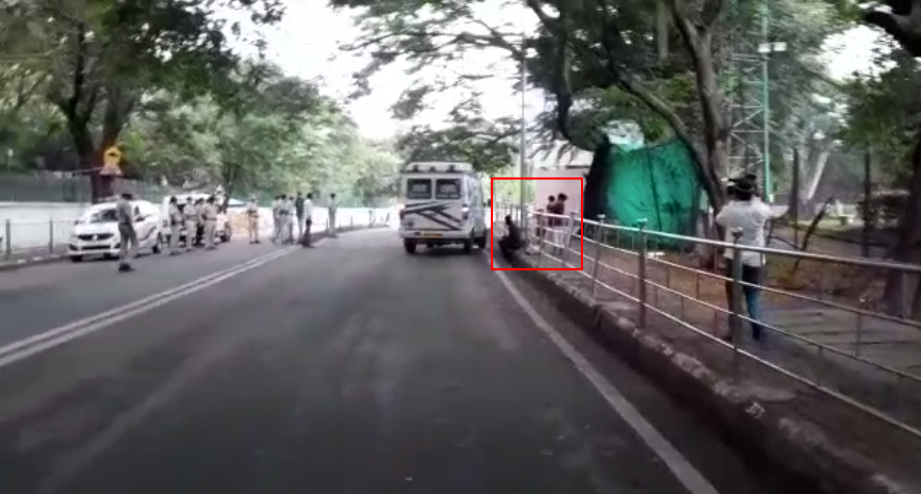 Covid patient knocks at CM’s door, gives security a scare! 1 covid infected waiting for ambulance near CM's residence