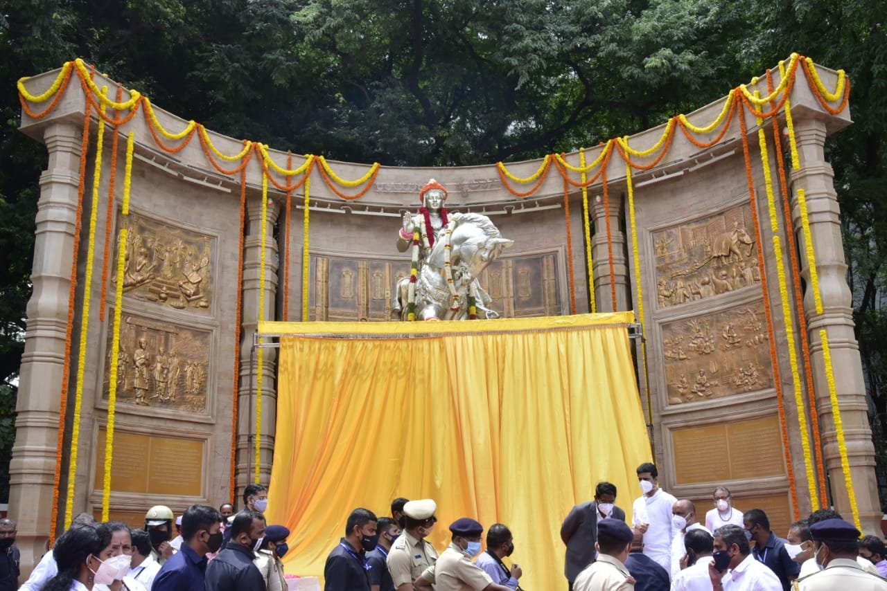 New-look statue of Basavanna unveiled 1 New-look statue of Basavanna unveiled