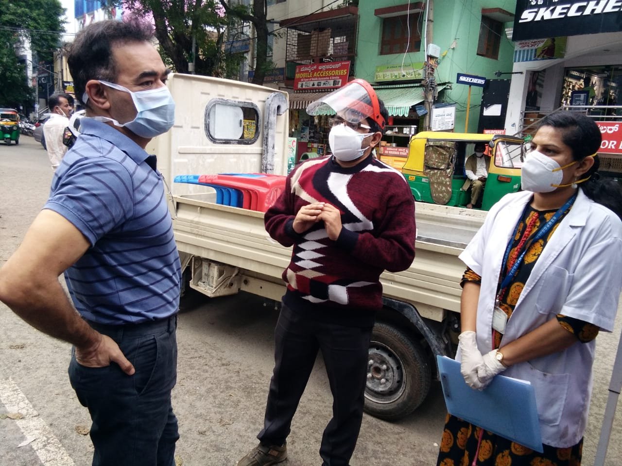 IAS Munish Moudgil at rapid testing center