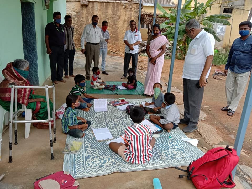 Reopening schools in December not safe, says Covid advisory panel 1 Education Minister S Suresh Kumar interacting with students.