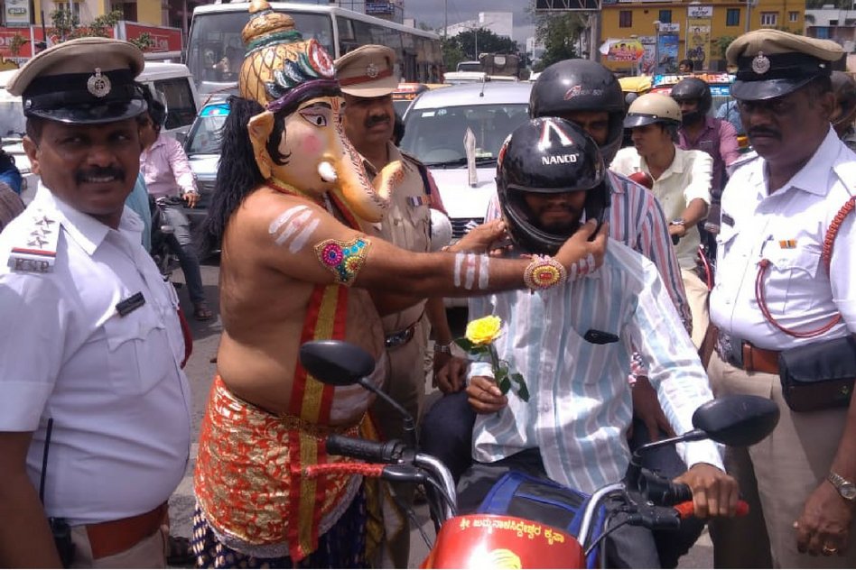 Driving licence of motorists not wearing helmets to be suspended for three months in Karntaka Wearing helmets is must for all two-wheeler users above the age of four years