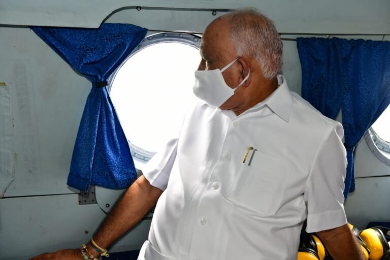 Yediyurappa assures suitable compensation to flood affected 6 Chief Minister B S Yediyurappa on Wednesday cnducted aerial survey of the flood affecated areas