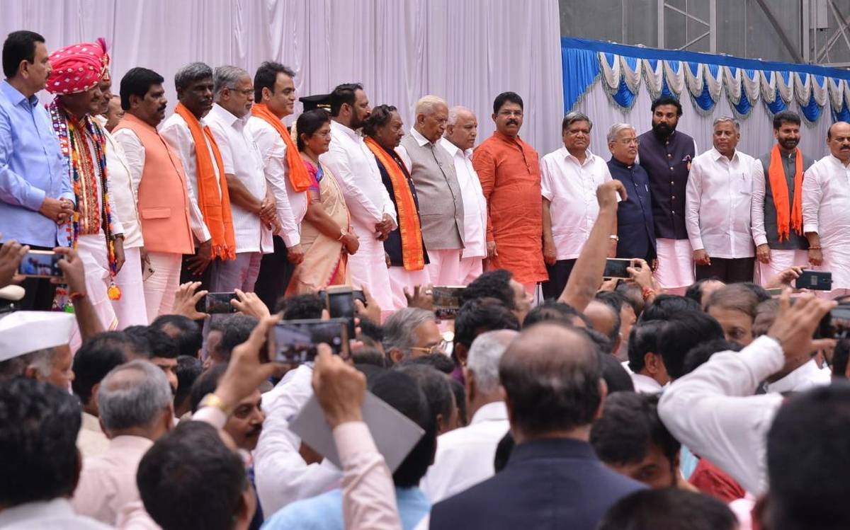 Karnataka CM effects cabinet reshuffle once again, reallocates portfolios to certain Ministers 1 CM Yediyurappa's cabinet