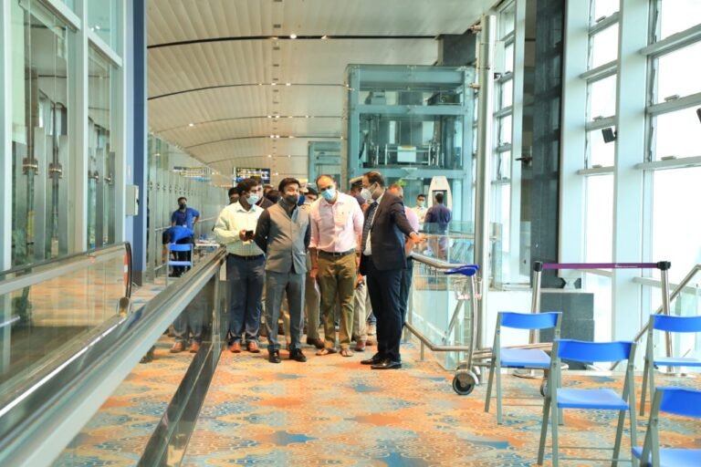 Sudhakar visit to Airport