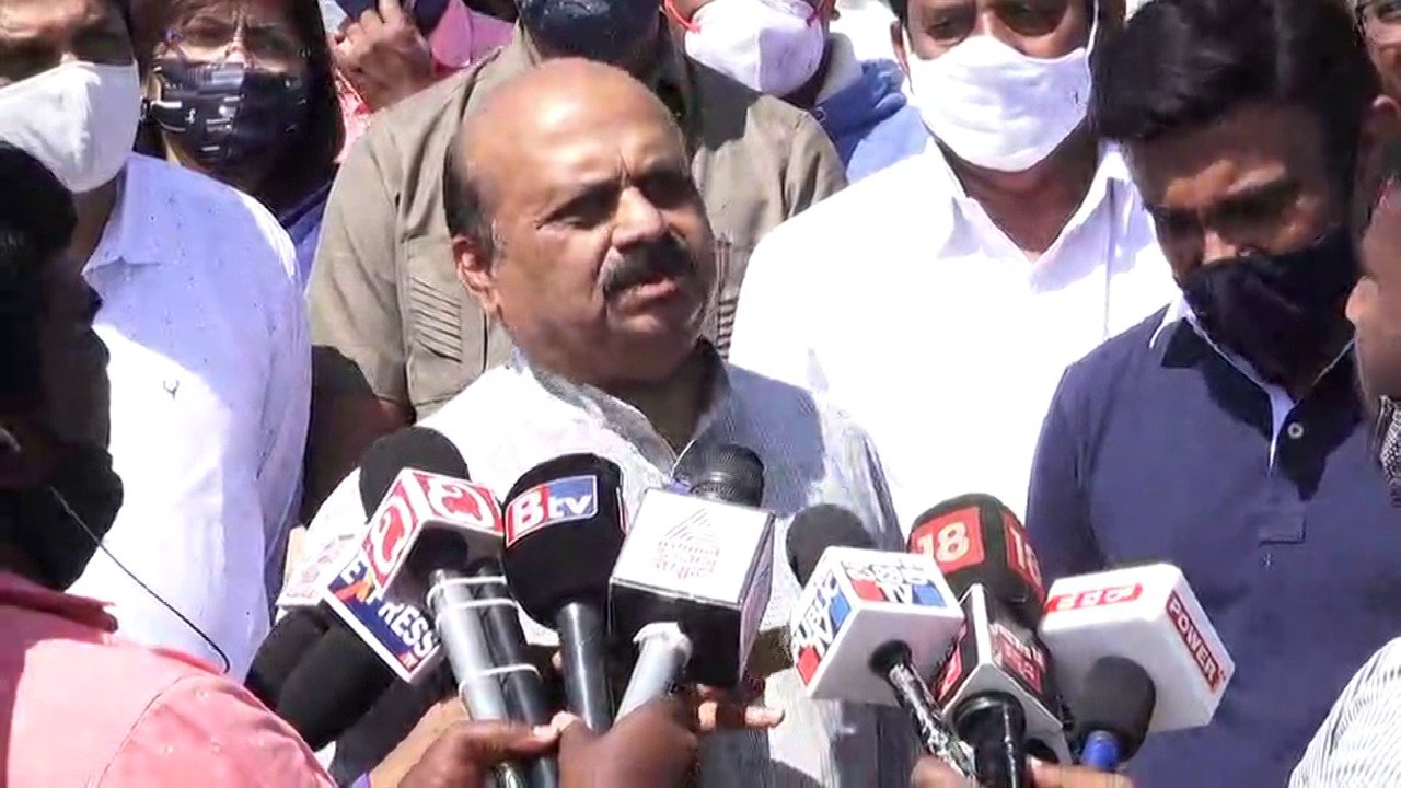 Chikkaballapur blast site Basvaraj Bommai1