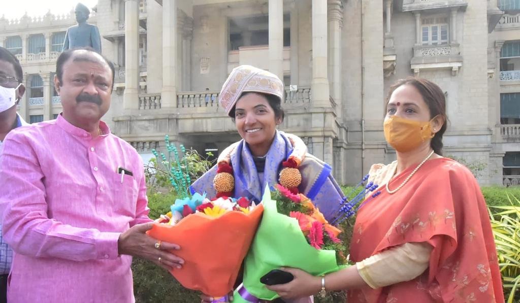 Ultrathoner Sufiya Khan felicitated