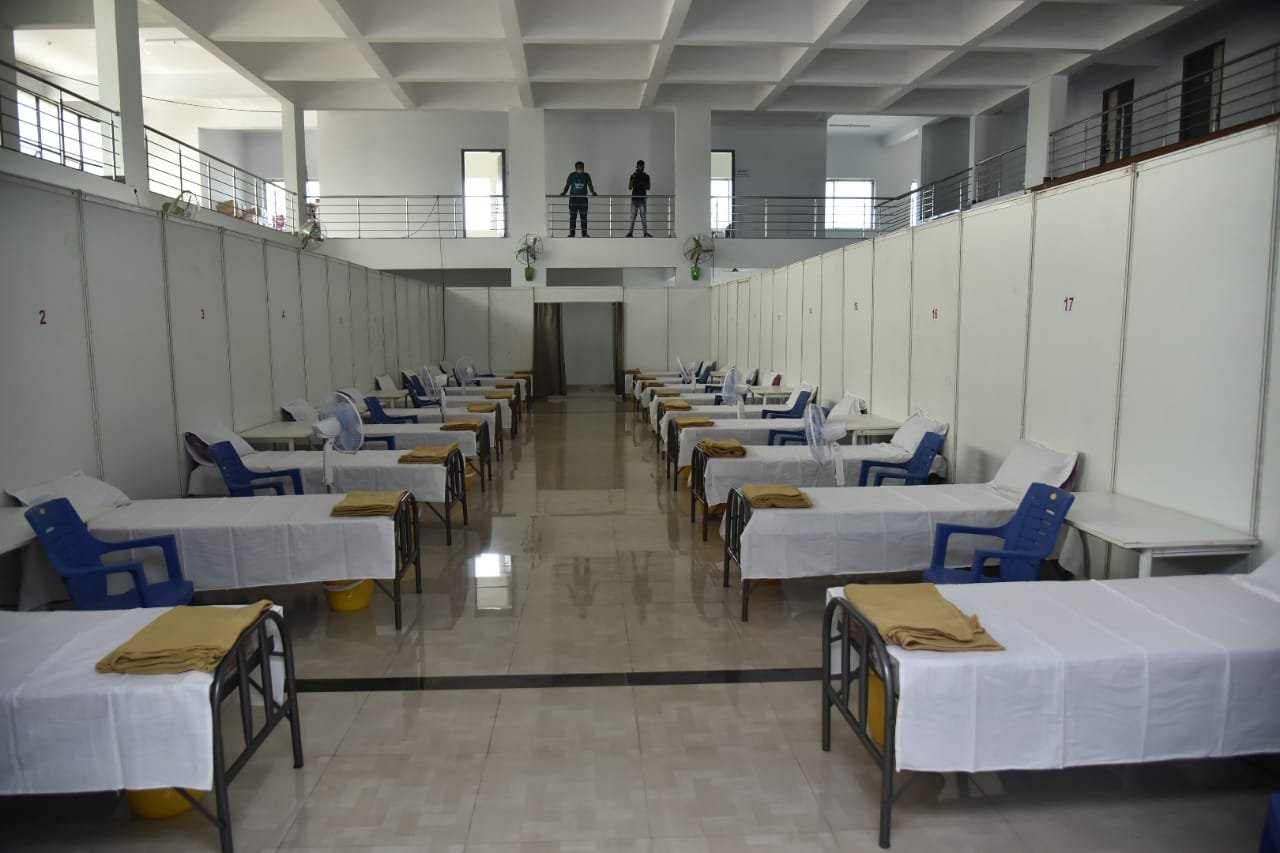BBMP starts 127 bed capacity Covid care center in Dasarahalli
