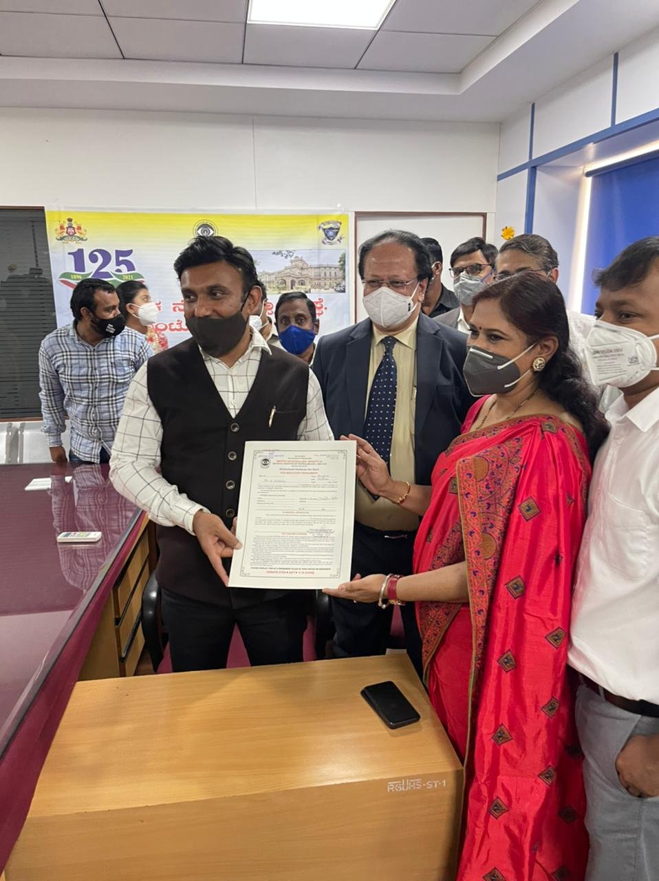 Karnataka Health Minister pledges to donate eyes 1 Health Minister Dr K Sudhakar takes pledge to donate eyes on World Health Day