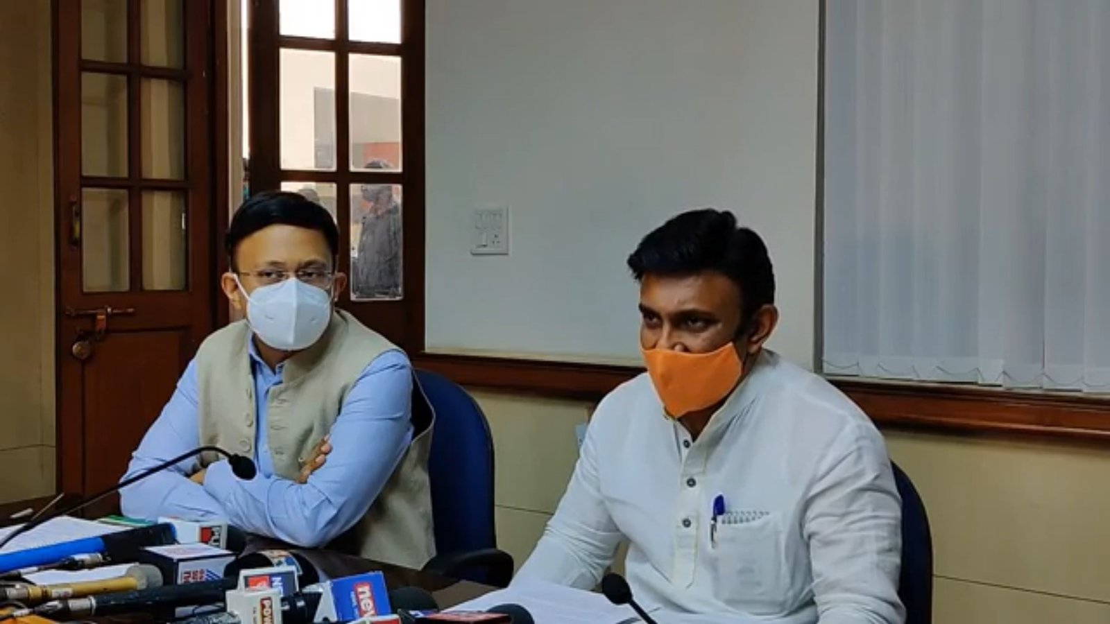 BBMP tasked with conducting 1 lakh Covid tests daily 1 Health Minister Dr K Sudhakar addressing media after reviewing Covid-19 situation in Bengaluru on Thursday. To his right is seen BBMP's Chief Commissioner Gaurav Gupta.
