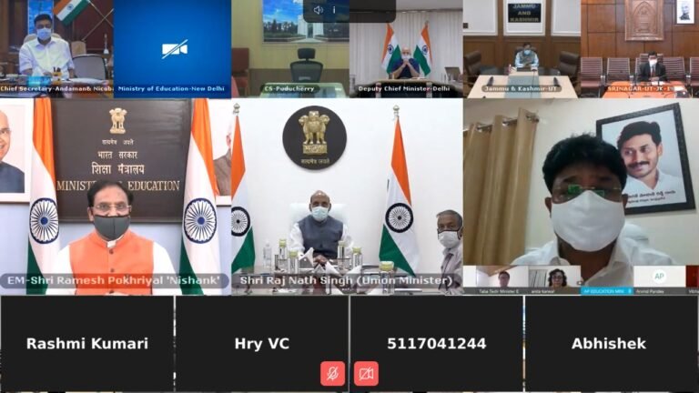 Education minister virual meeting on Class 12 exams