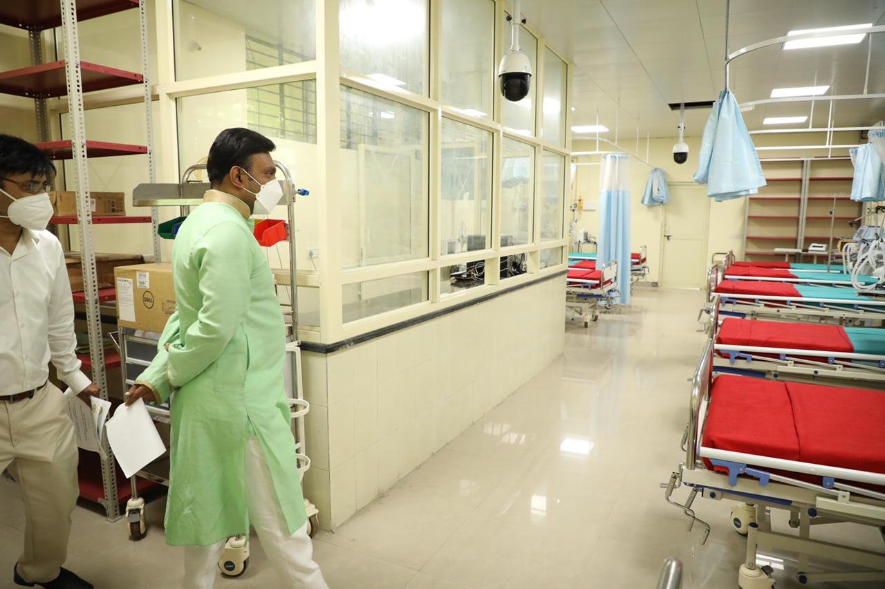 COVID-19 100 ICU beds being set up in Bengaluru through CSR CV Raman Hospital3