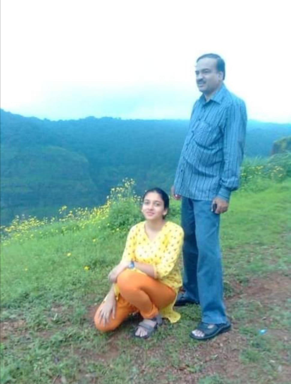 Vijeta Anantkumar with father