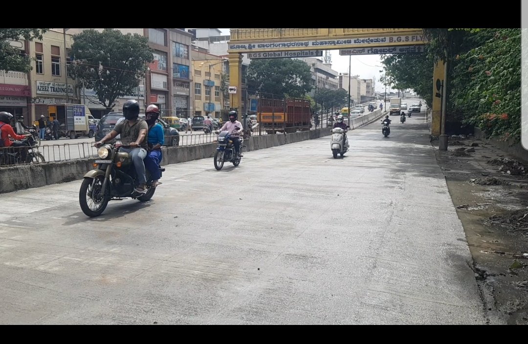 Bengaluru’s BGS flyover white-topping done ahead of time 1 Bengaluru’s BGS flyover white-topping done ahead of time