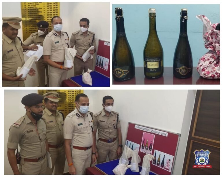 Bengaluru peddler’s unique MO – Ecstasy powder stuffed in champagne bottles!