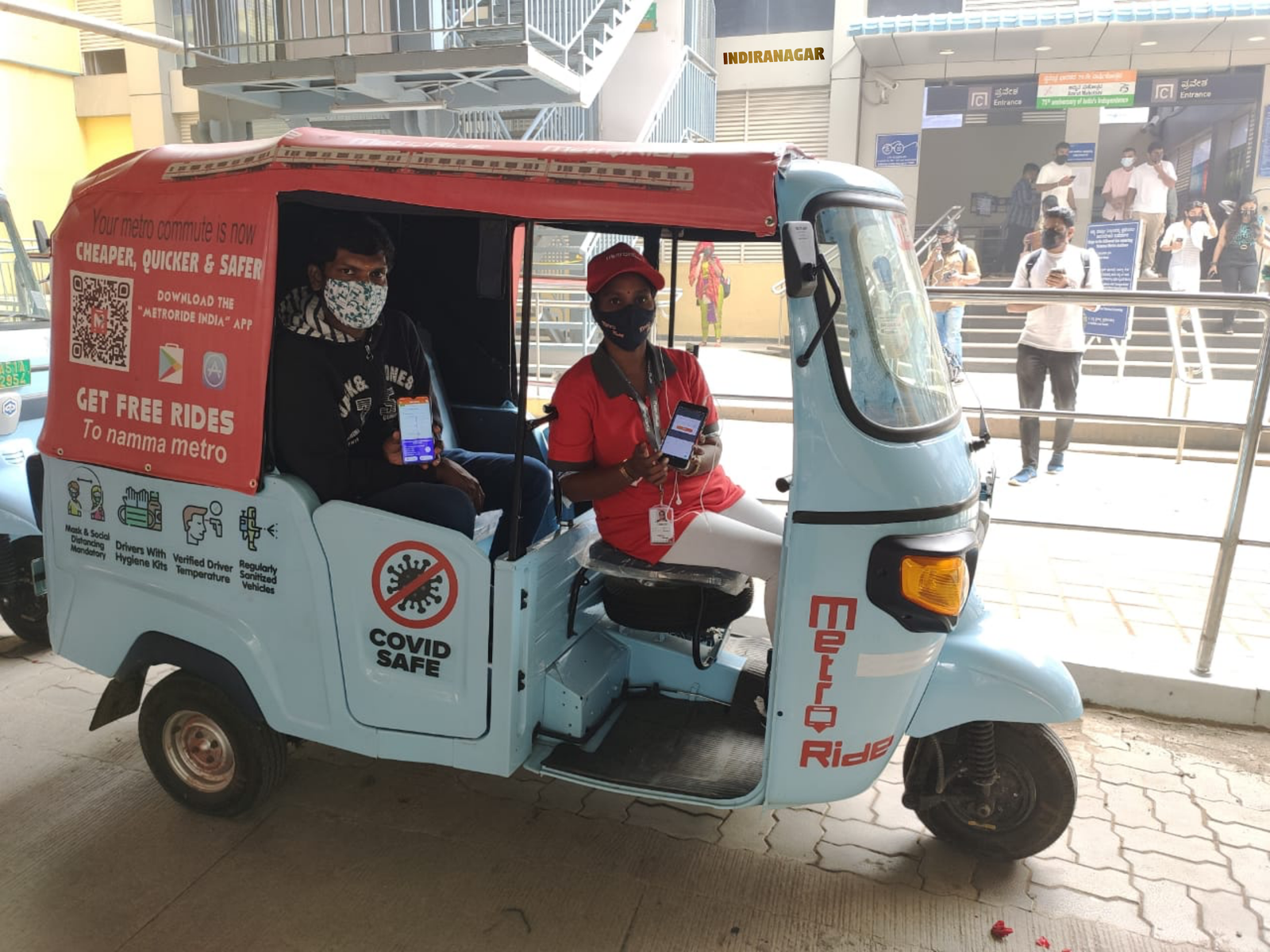 MetroRide begins operations from Indiranagar Metro Station