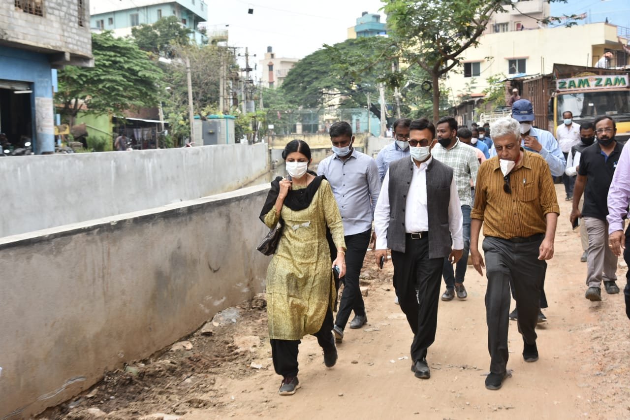 Karnataka ACS and BBMP chief review work on Koramangala waterway 1 Karnataka ACS and BBMP chief review work on Koramangala waterway
