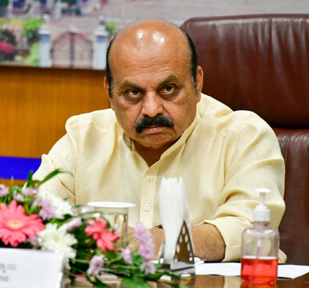 Bommai in his office
