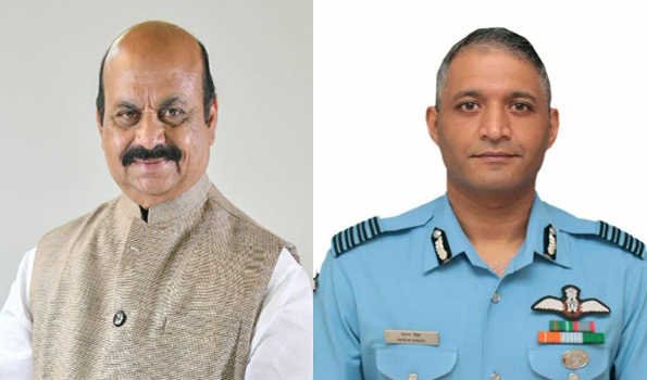 Capt Varun Singh's death a huge loss for India: CM Bommai 3 Bommai and Group captain Varun Singh