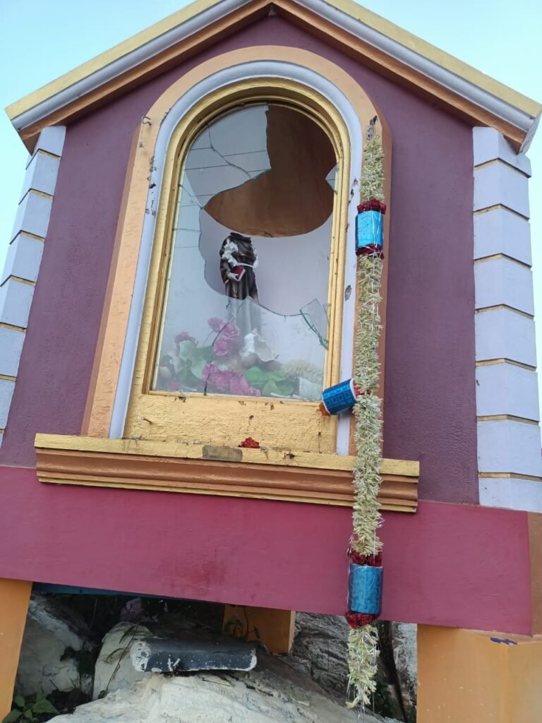 Miscreants target a small Christian place of worship in Chikkaballapura