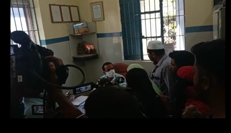 Hijab row: Parents protest use of language in Bengaluru school notice board 10 Tension prevailed at a private school here on Saturday after parents and students protested the use of alleged derogatory language by the management on its notice board, in connection with wearing Hijab in classrooms.