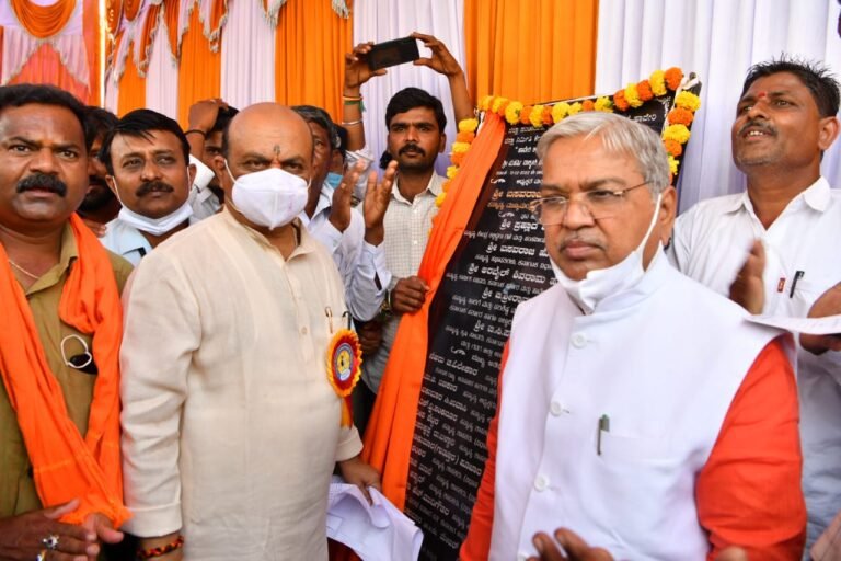 Rs 20 crore for development of Shiggavi: Karnataka CM 4 VALMIKI bhavan foundation stone at Savanoor village