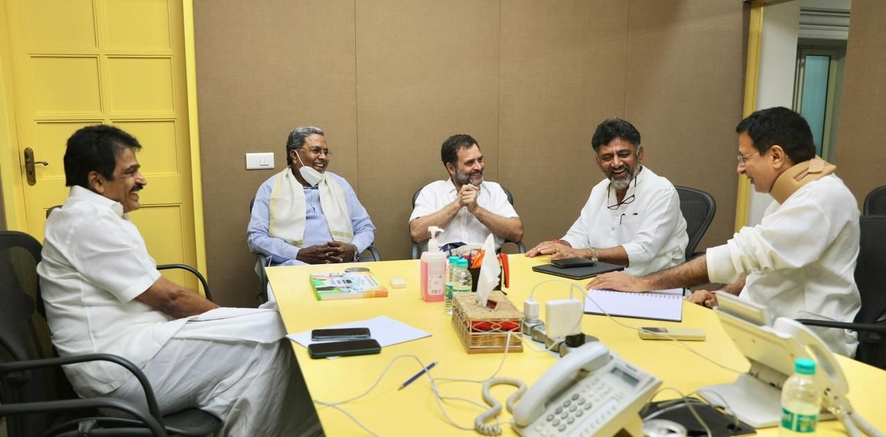 Karnataka Assembly polls: Congress panel likely to meet on March 17 to select candidates 1 Rahul Gandhi, Siddaramaiah, DK Shivakumar, Randeep Surjewala, KC venugopal