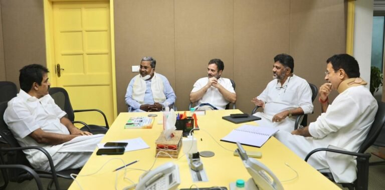 Rahul Gandhi holds meeting with Karnataka Cong leaders, discusses strategy for assembly polls 2 Rahul Gandhi, Siddaramaiah, DK Shivakumar, Randeep Surjewala, KC venugopal