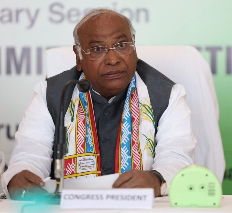 Congress president Mallikarjun Kharge