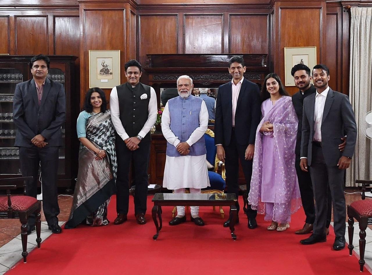 Yash, Rishab Shetty, Shraddha Jain meet PM Narendra Modi 1 PM Modi with cricketers