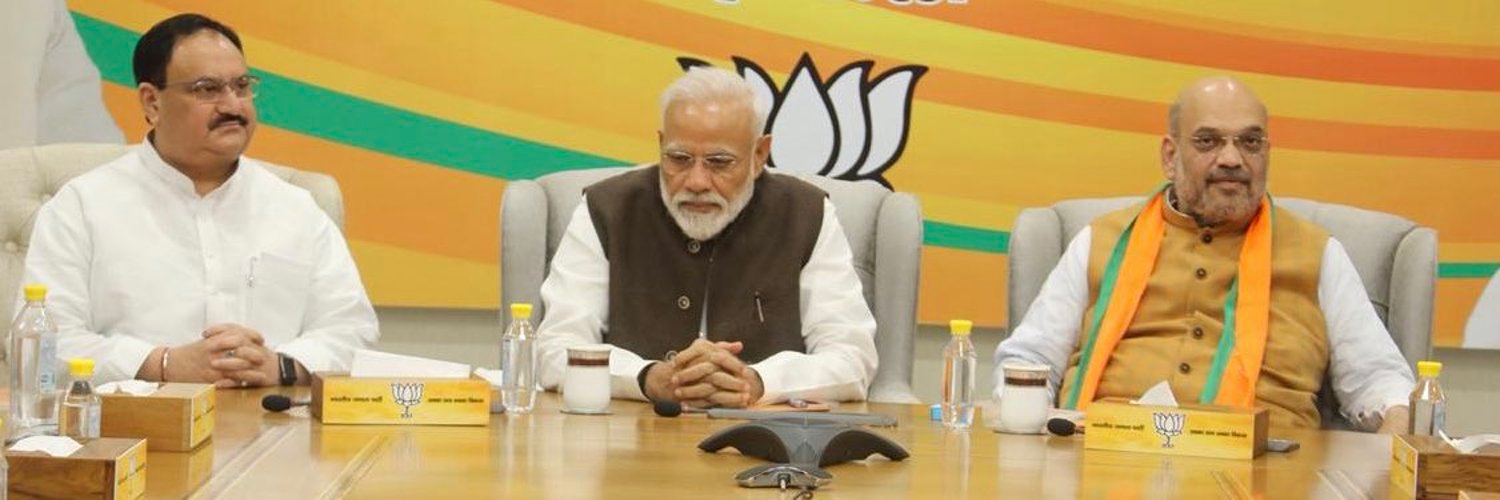 Nadda, Modi and Amit Shah