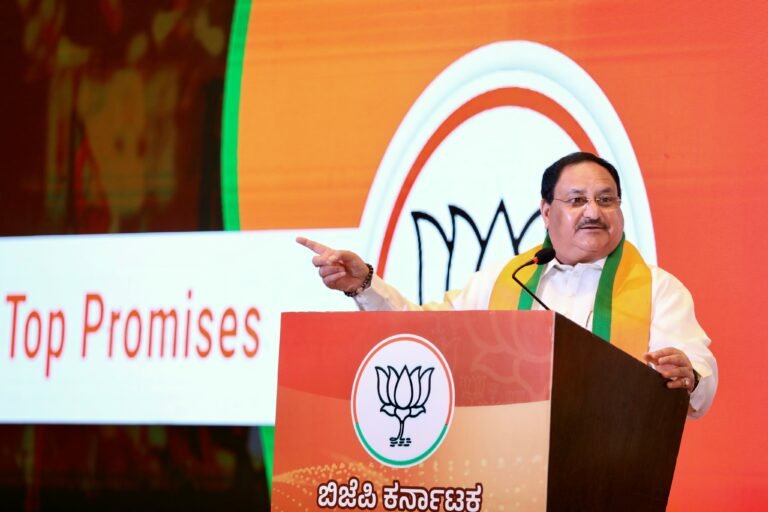 BJP National President Released the BJP's manifesto for Karnataka Assembly Elections 2023 in Bengaluru.