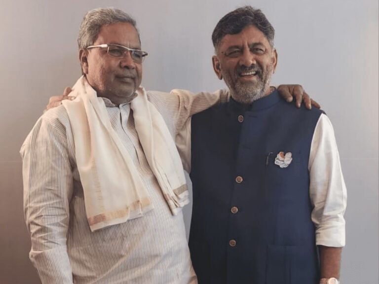 Siddaramaiah, Shivakumar in Delhi to discuss Cabinet formation, allocation of portfolios