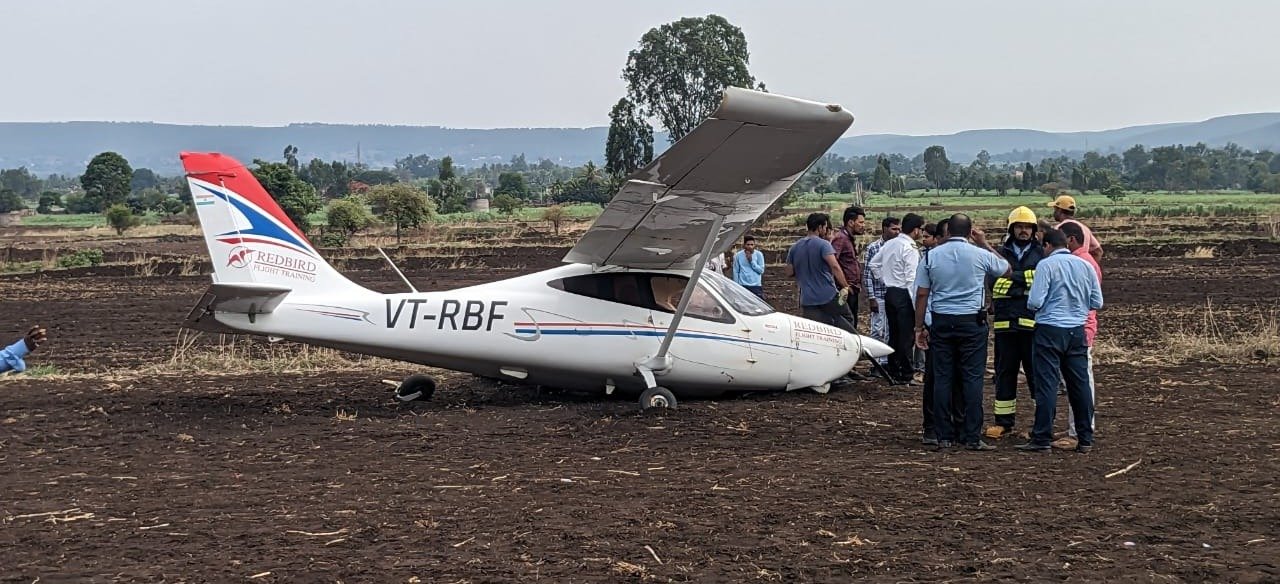 Training aircraft makes emergency landing in Karnataka's Belagavi, pilots sustain minor injuries