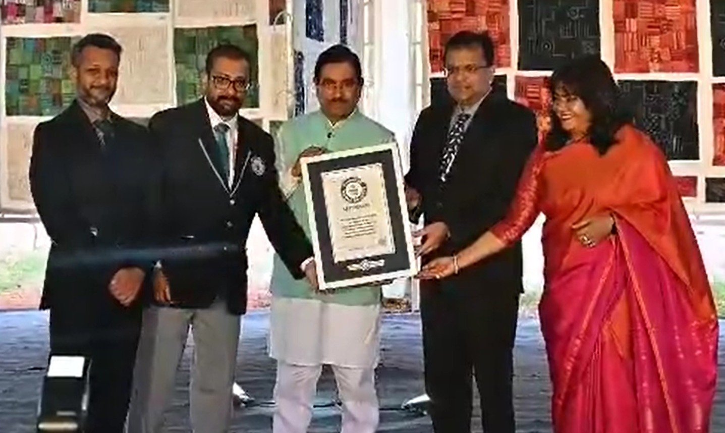 Culture Working Group under India' G20 Presidency sets a Guinness World Record for ‘Largest Display of Lambani Items