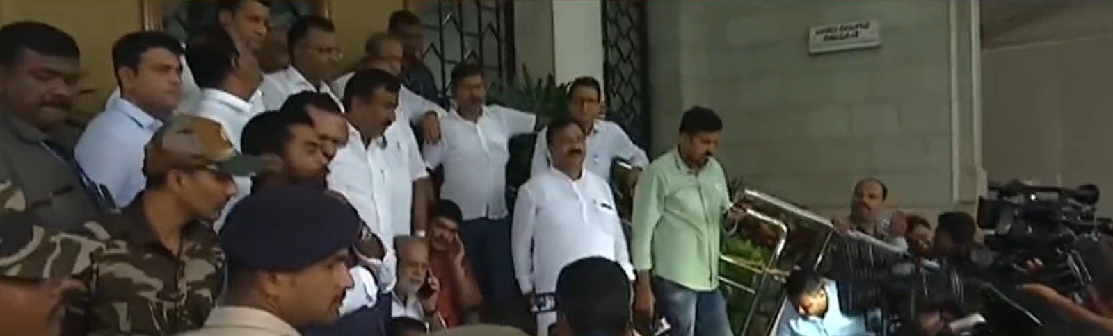 BJP MLAs detained for staging demonstration outside Karnataka Assembly