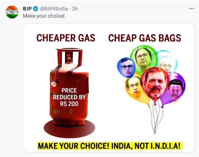 BJP leaders hail govt's decision to slash cooking gas price 1 BJP leaders hail govt's decision to slash cooking gas price