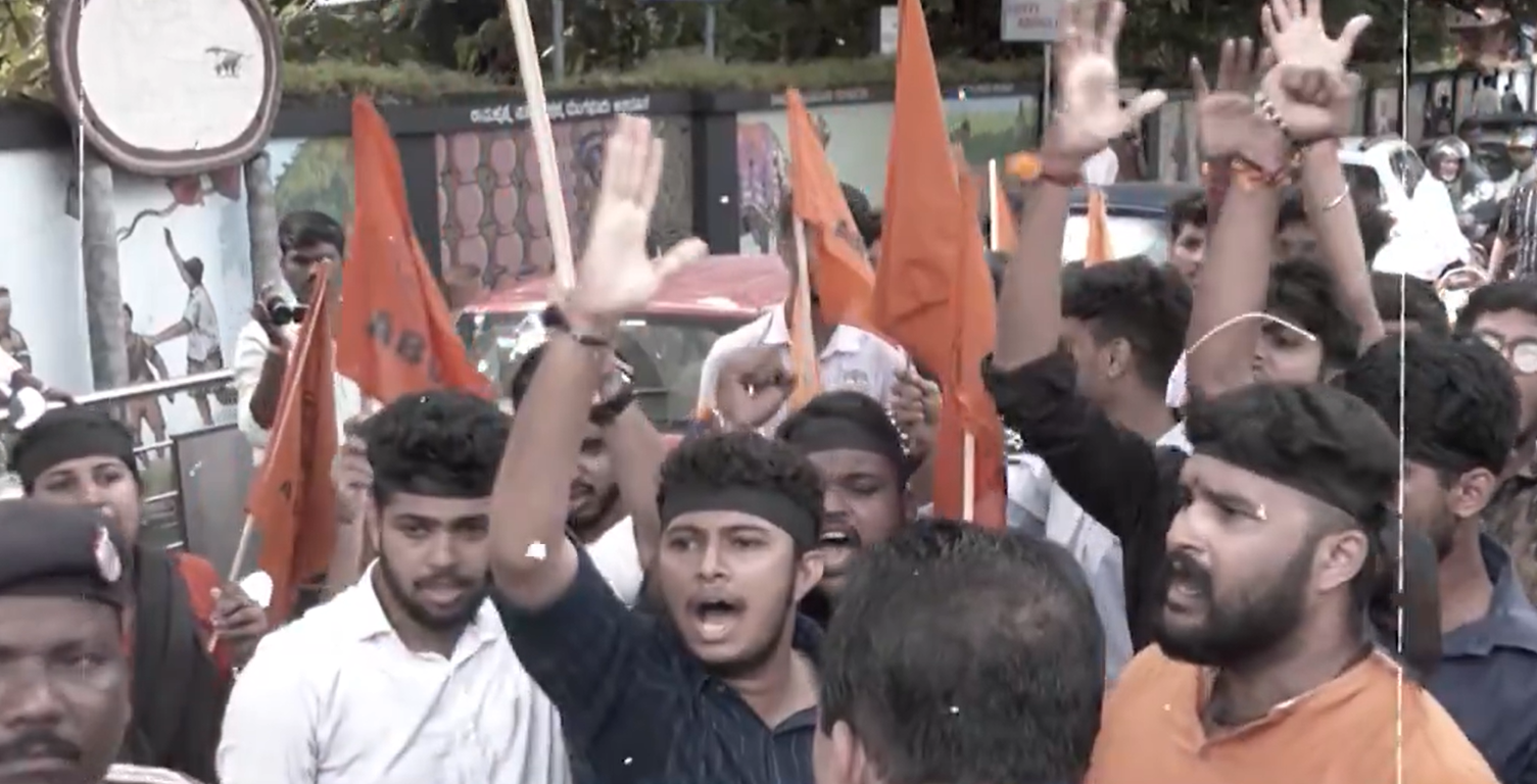 Mangaluru: ABVP activists detained for protesting Dr. Shamsul Islam's lecture 1 Mangaluru: ABVP activists detained for protesting Dr. Shamsul Islam's lecture