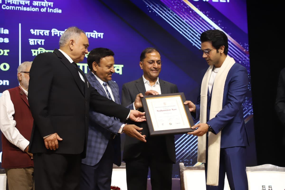 Ahead of polls, Election Commission appoints Rajkummar Rao as National Icon