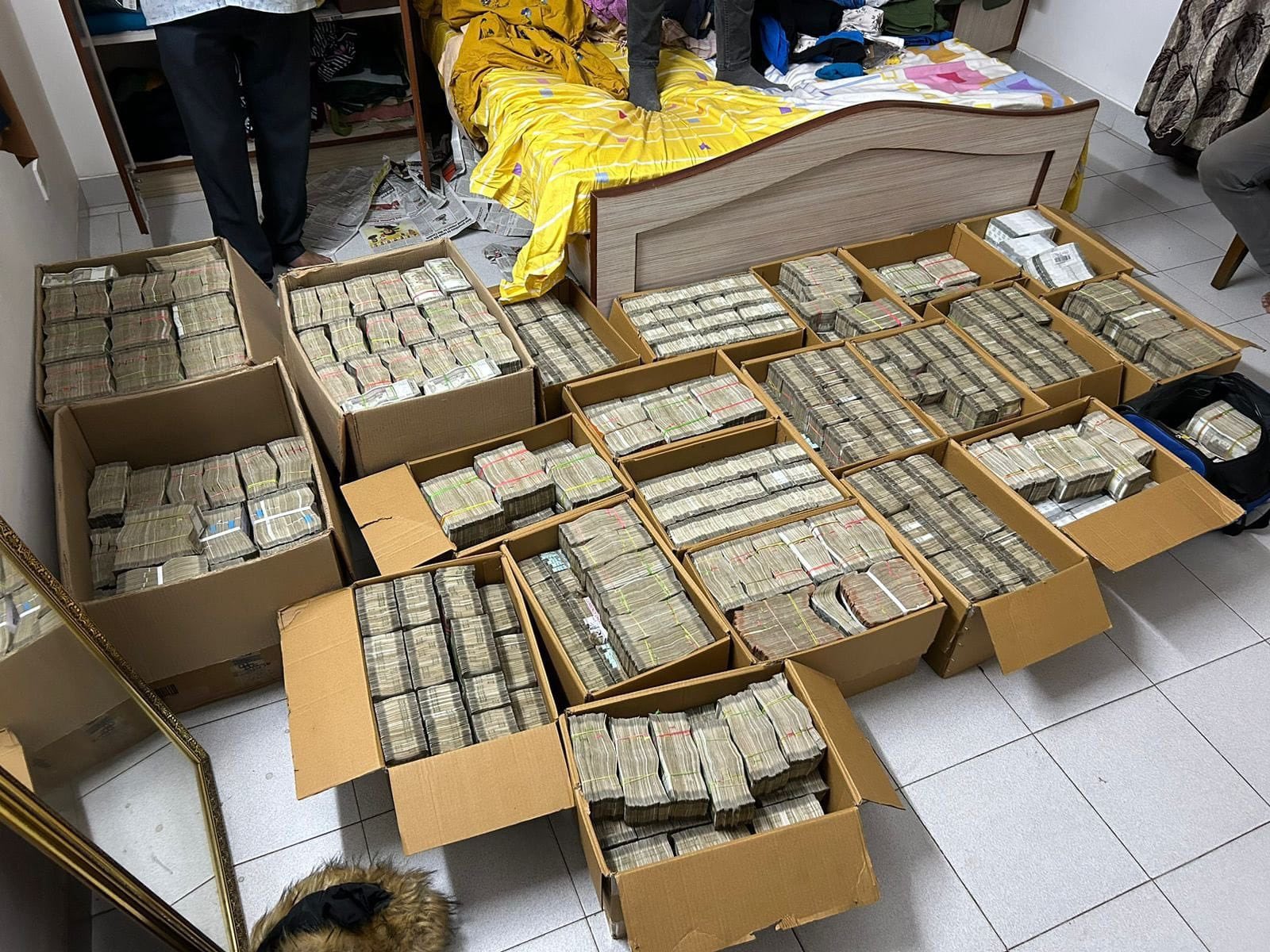 Bengaluru | I-T raid on contractor R. Ambikapathy who had alleged 40% commission against previous BJP government in Karnataka on October 13, 2023.