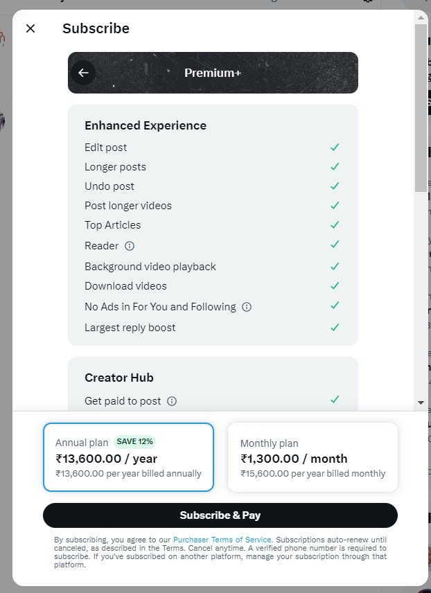 X launches two new premium subscription plans, including ad-free plan ‘Premium+’