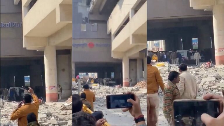 Portion of Gokulpuri Metro Station collapses, 1 of 4 injured critical