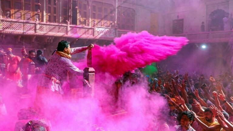 Riot of colours: Mathura celebrates Holi