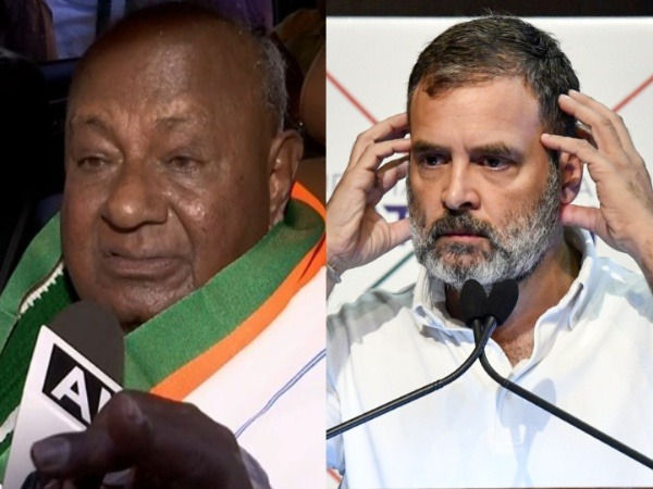 Devegowda and Rahul Gandhi