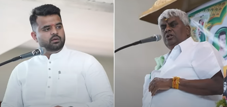 Former Minister H D Revanna and his MP son Prajwal Booked for Harassment and Stalking