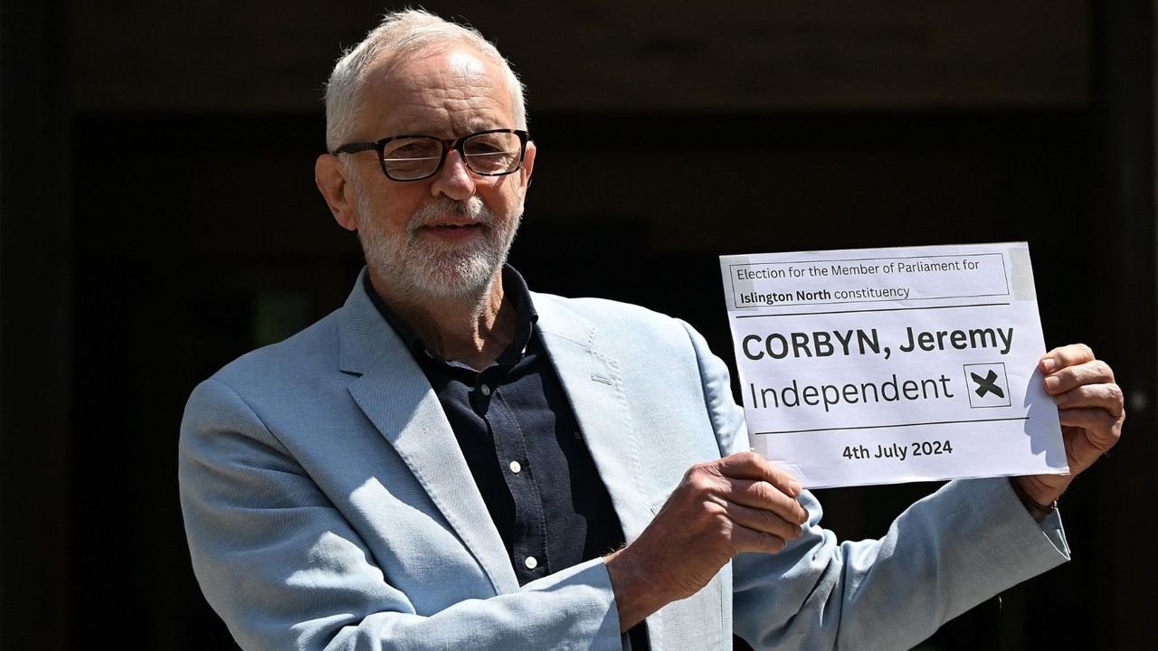 Former Labour leader Jeremy Corbyn wins as independent MP after being expelled from party 1 Former Labour leader Jeremy Corbyn wins as independent MP after being expelled from party