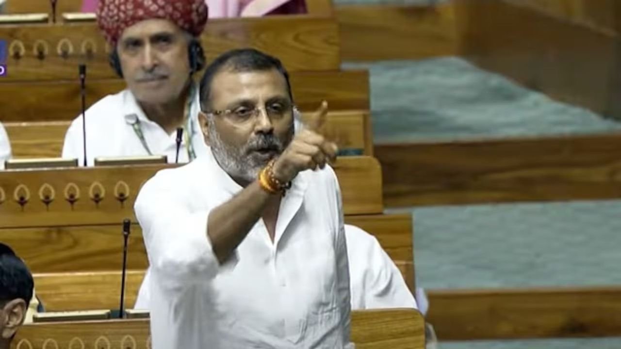 Nishikant Dubey rakes up caste remarks in Lok Sabha against Rahul Gandhi