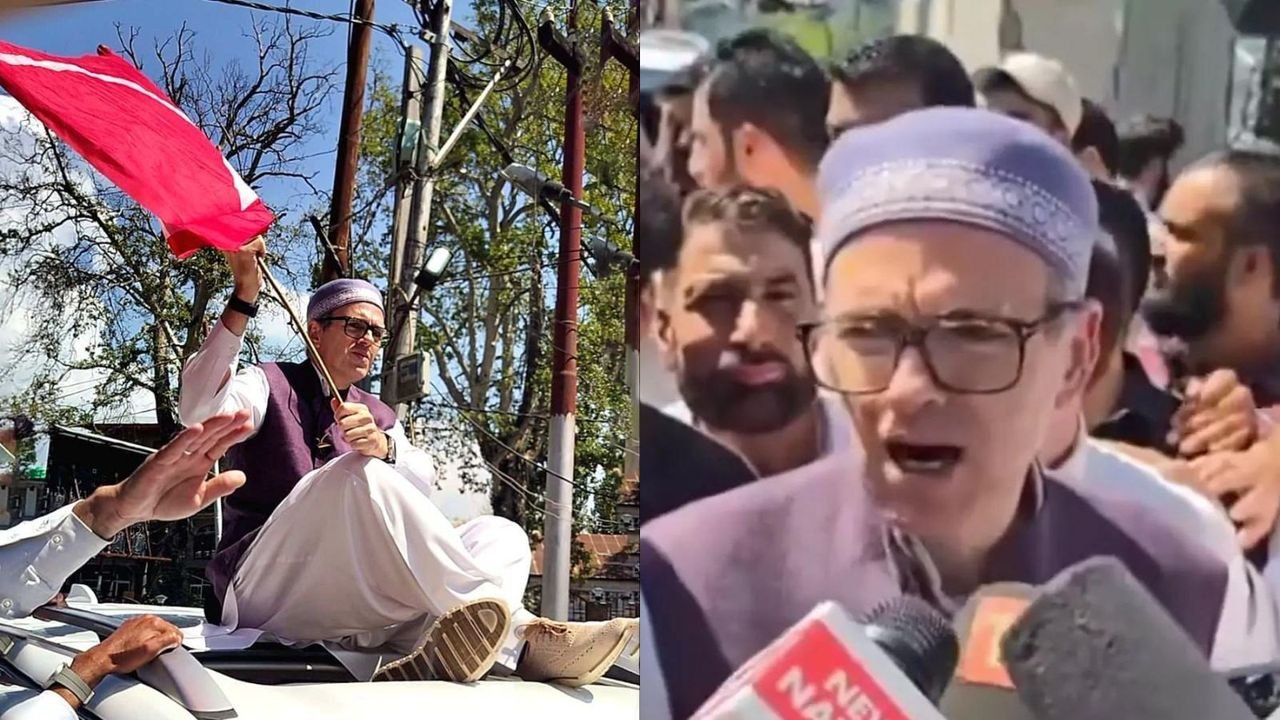 J-K polls: Omar Abdullah files nomination papers from Ganderbal